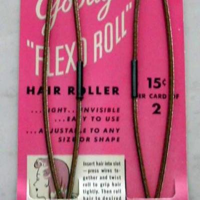 Vintage 1940s Hair Roller for Pin-up Hairstyles Wartime, Homefront, WWII Victory Roll