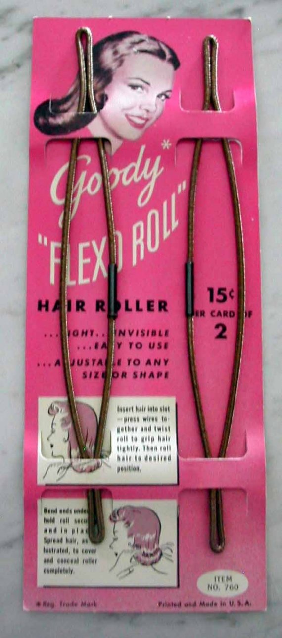 Vintage 1940s Hair Roller For Pin Up Hairstyles Wartime Homefront